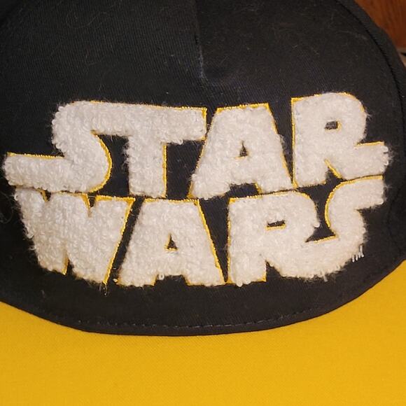 STAR WARS Lucas Films May The Force Be With You Snapback Baseball Cap Fuzzy 3D - Picture 3 of 10